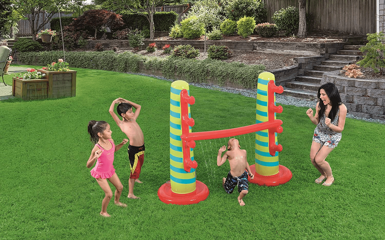 This Inflatable Limbo Sprinkler Is Garden Goals!