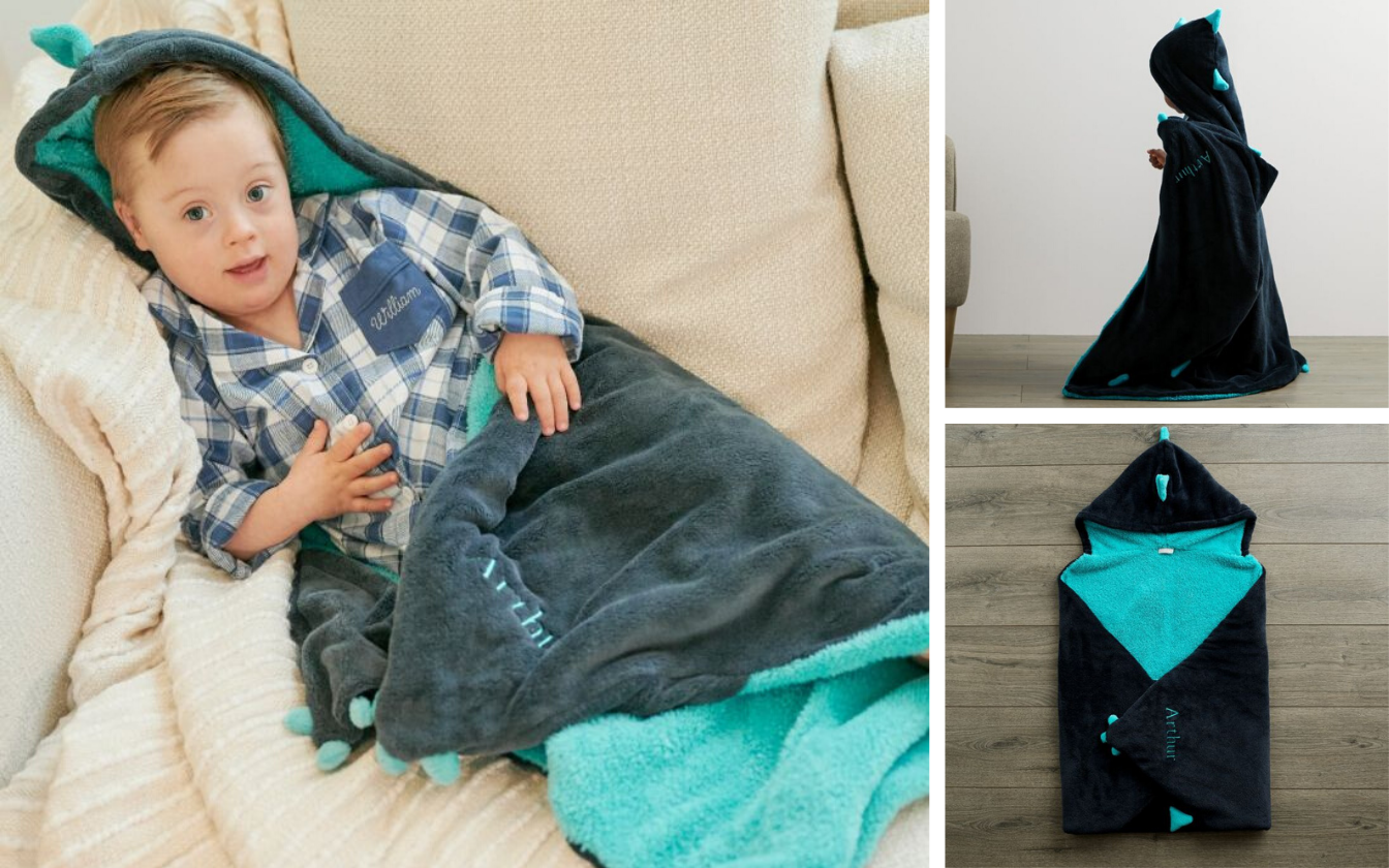 We're in love with this Personalised Dragon Hooded Throw!