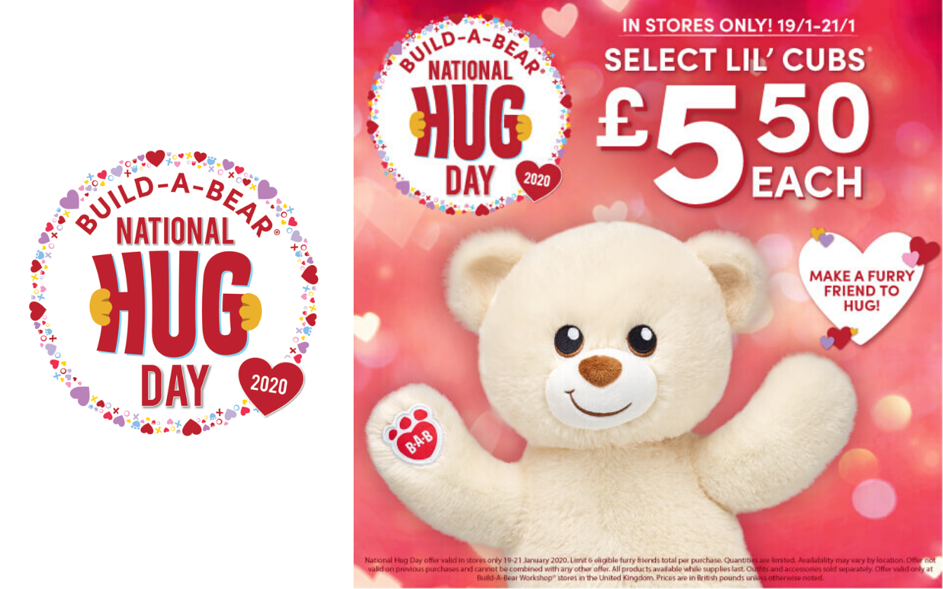 It's National Hug Day- Get Your Lil' Cub from Build-A-Bear!