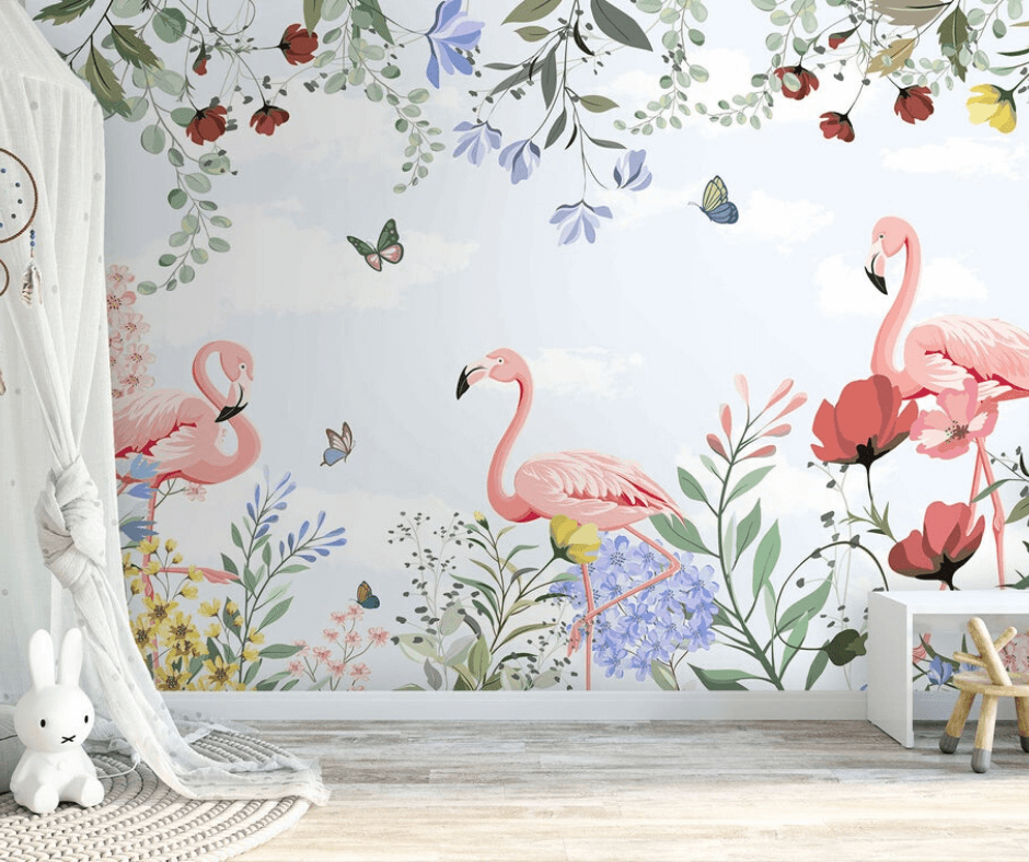 flamingo wall art