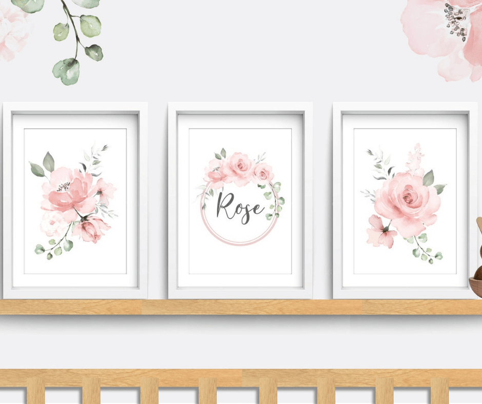 floral name prints