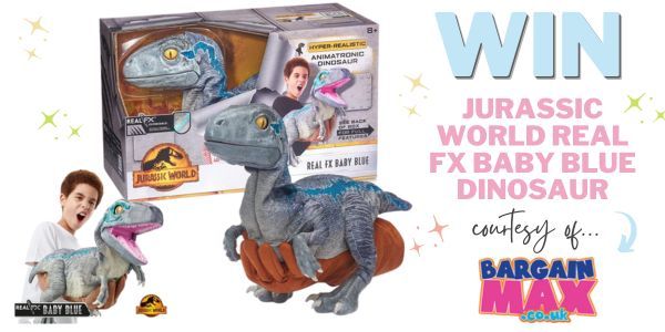 ** NOW CLOSED ** GIVEAWAY - win a Jurassic World Real FX Baby Blue Dinosaur