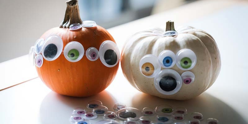 Googly Eyed Pumpkin Monster Halloween Activity