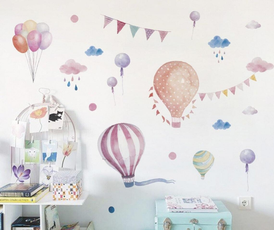 hot air balloon wall decals