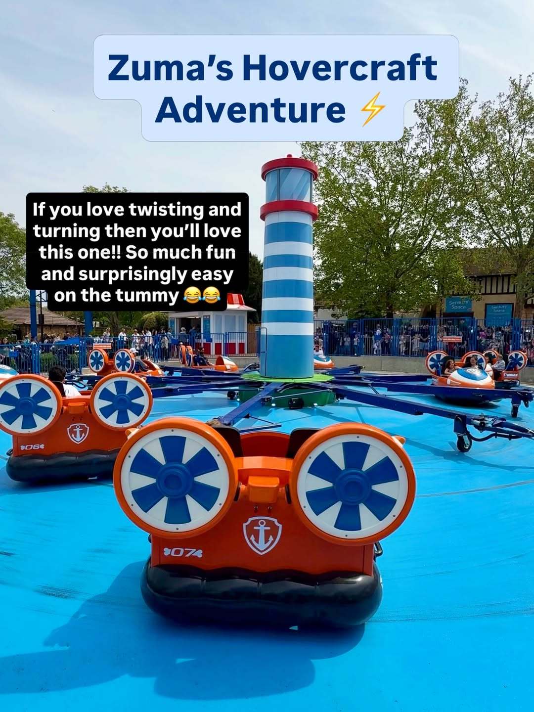 Zumas Hovercraft adventure chessington world of paw patrol