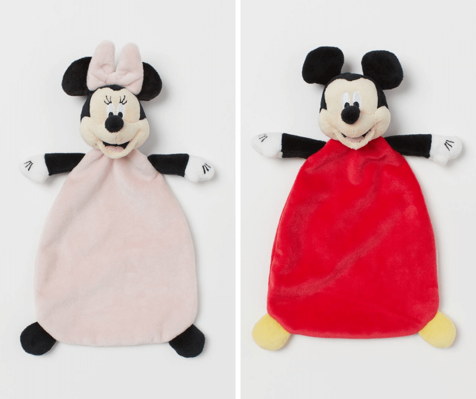 minnie and mickey comfort blankets