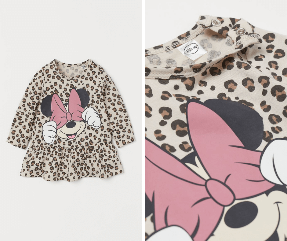 minnie mouse leopard print dress