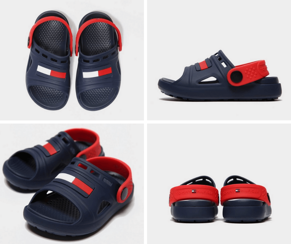 navy tommy sandals