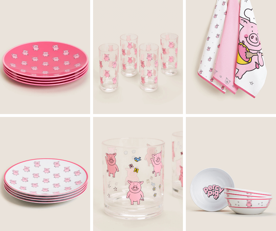 percy pig tableware