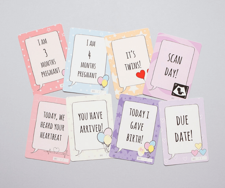 pregnancy milestone cards