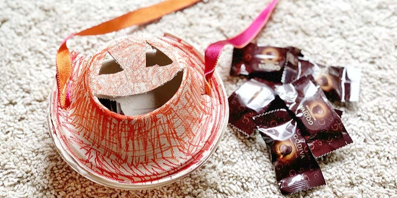 DIY Pumpkin Bag For Toddler Trick or Treat