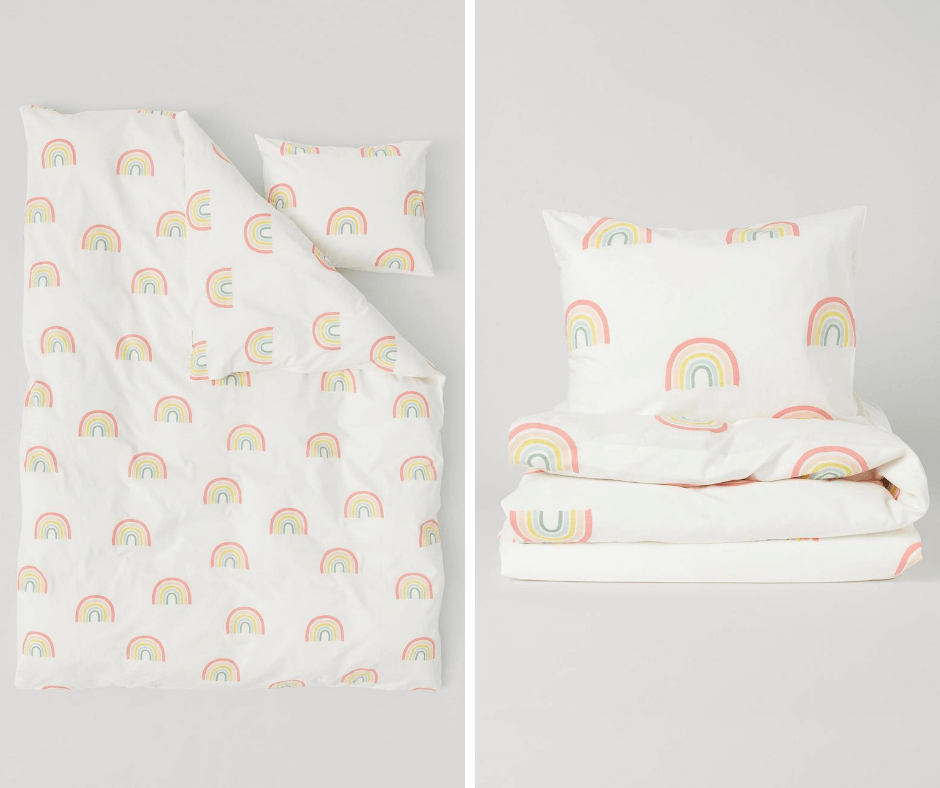 rainbow bedding set
