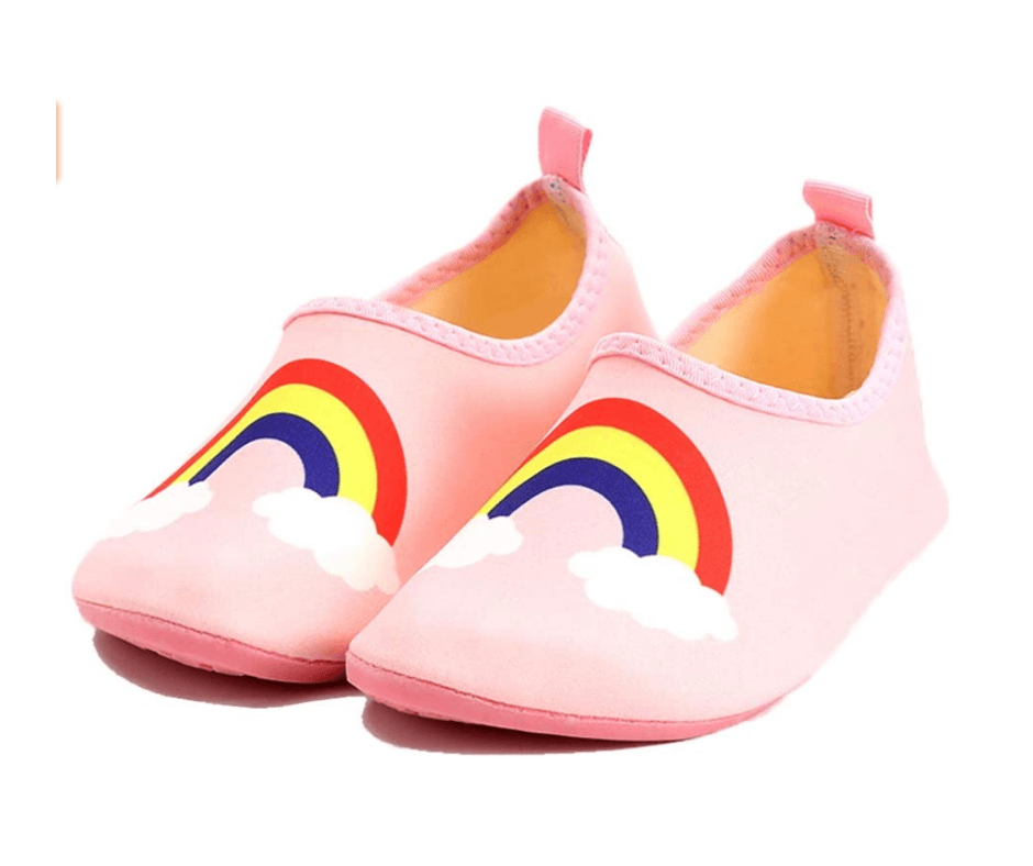 rainbow swim shoes