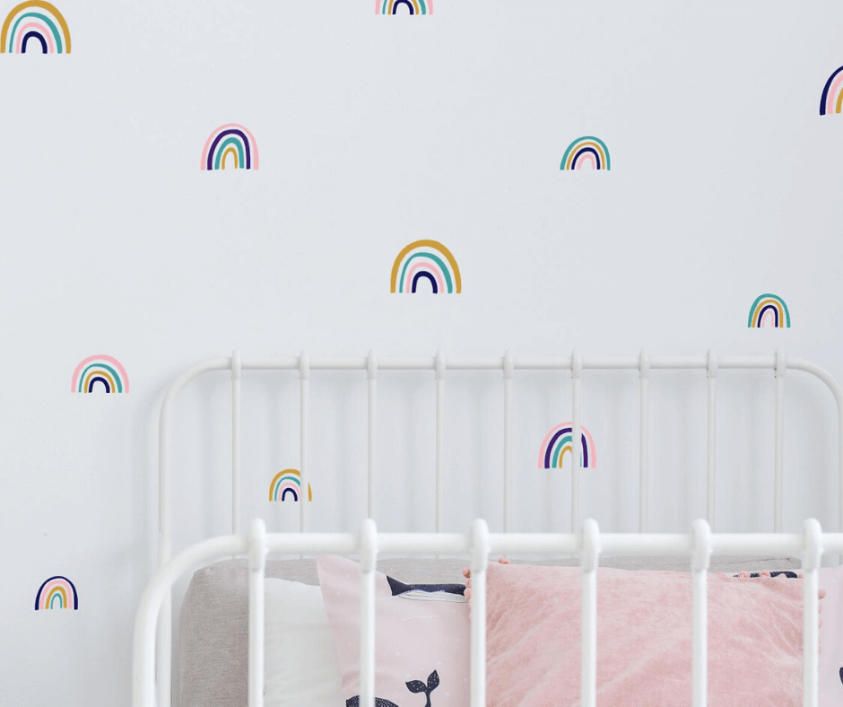 rainbow wall decals