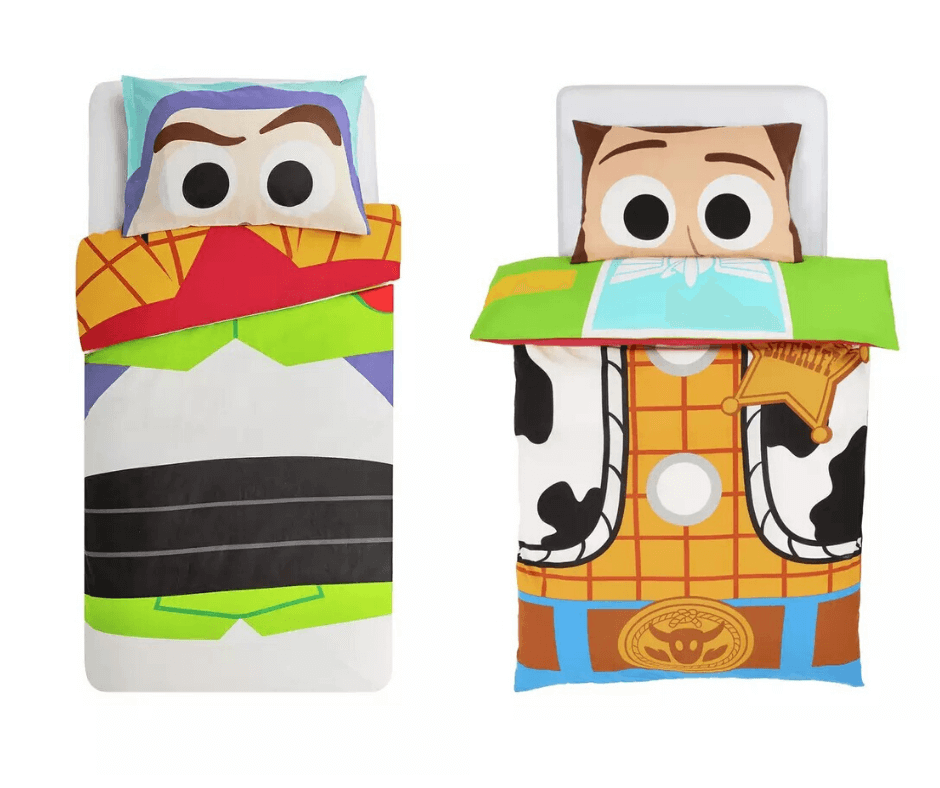 reversible buzz and woody bedding