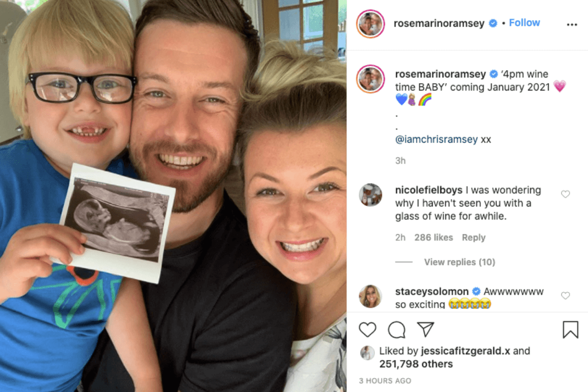 Rosie and Chris Ramsey are having another baby!