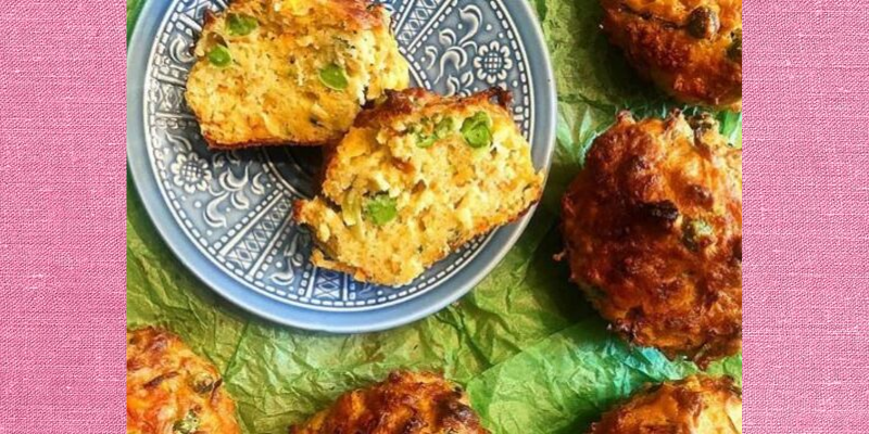 BLW Idea: Savoury Cheesy Vegetable Muffins