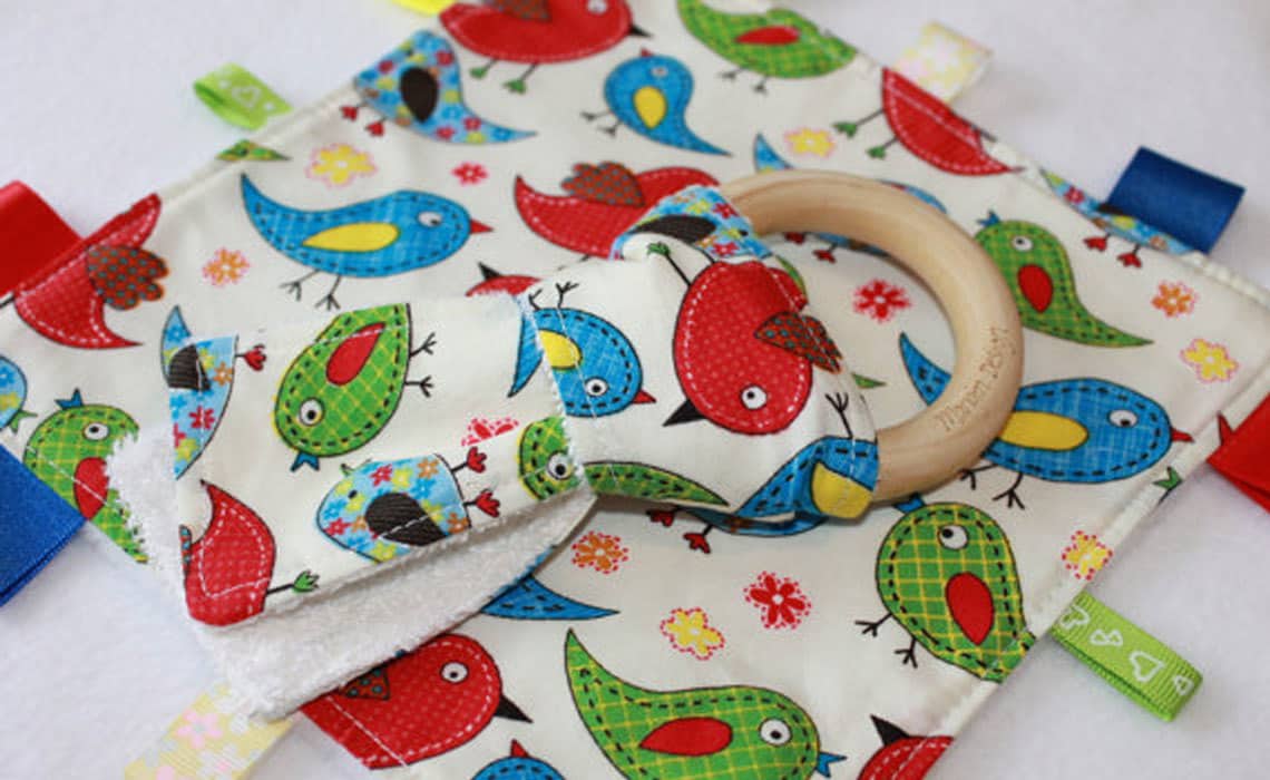 WIN this lovely Taggy Blanket and Teething Ring Set!