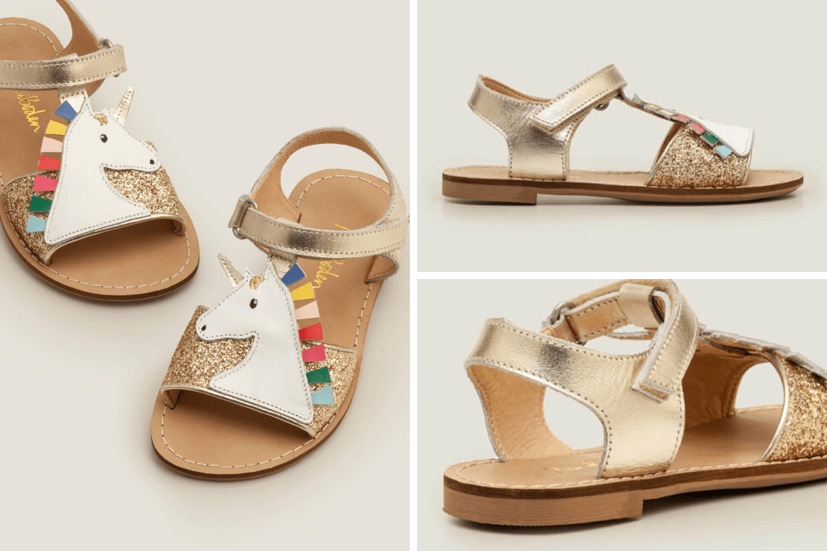 Boden Unicorn Sandals