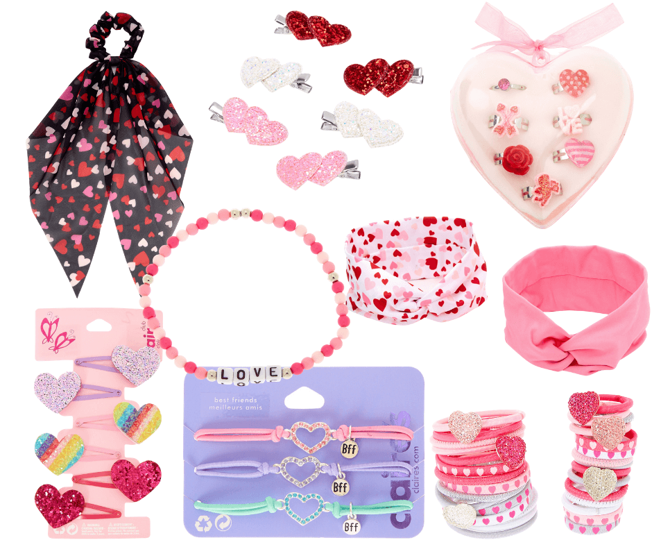 valentines day hair accessories