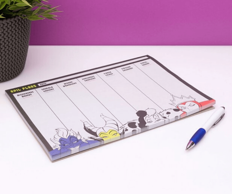 villains desk planner