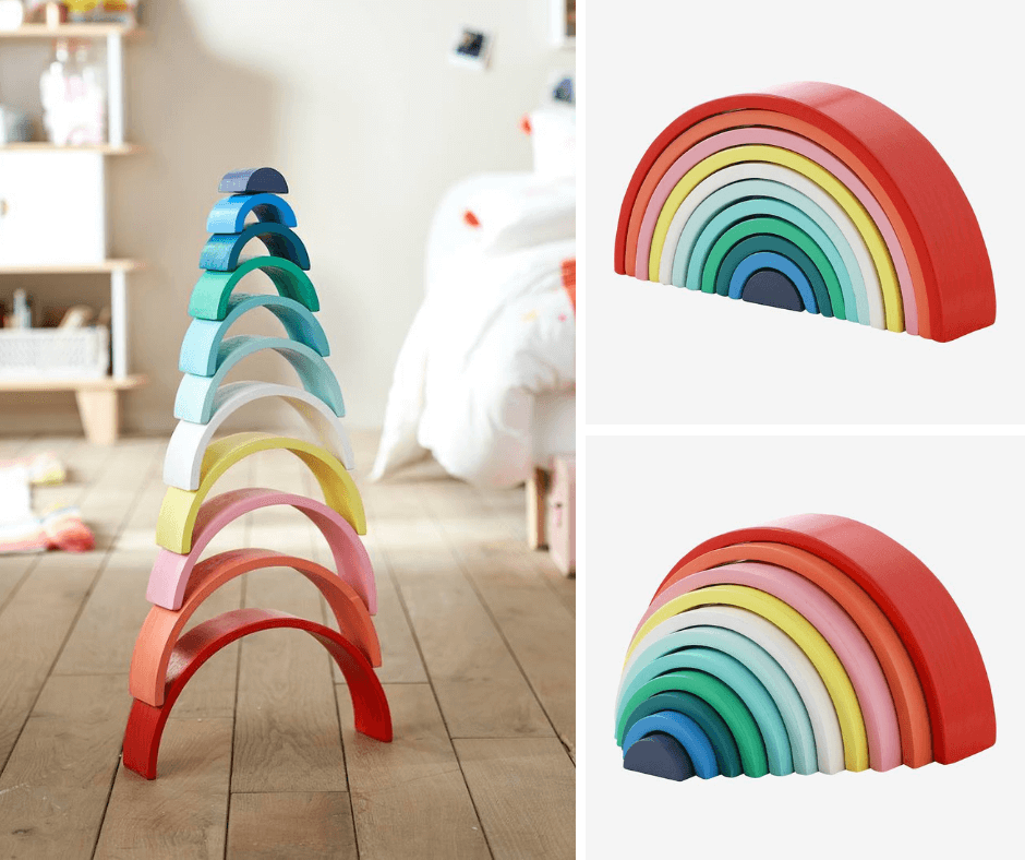 wooden rainbow