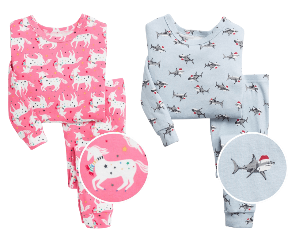 gap-festive-unicorn-and-shark-pjs