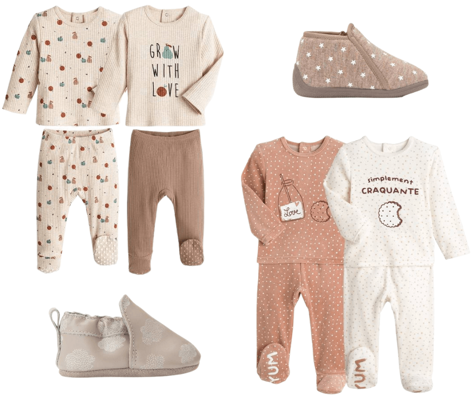 la-redoute-2-pack-pjs-and-baby-booties la-redoute-2-pack-pjs-and-baby-booties