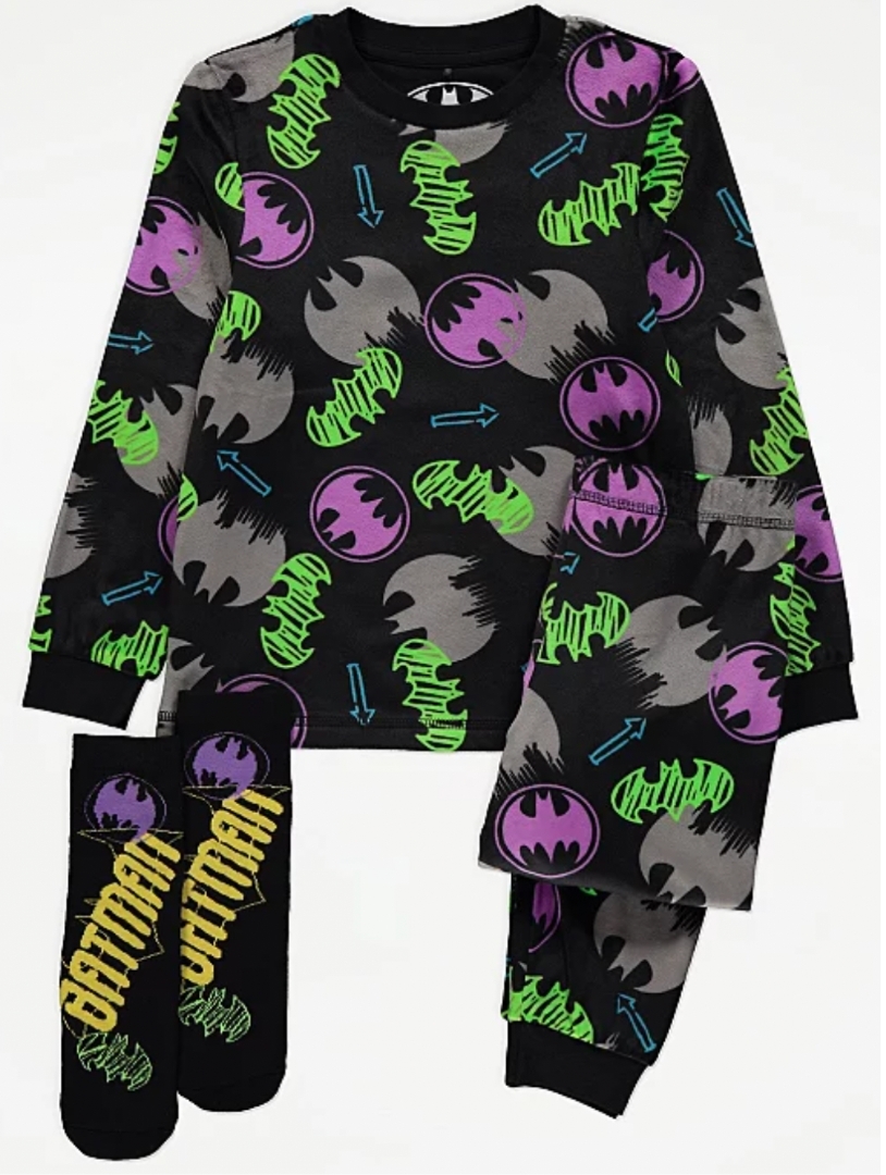 Batman Fleece Pyjamas and Socks