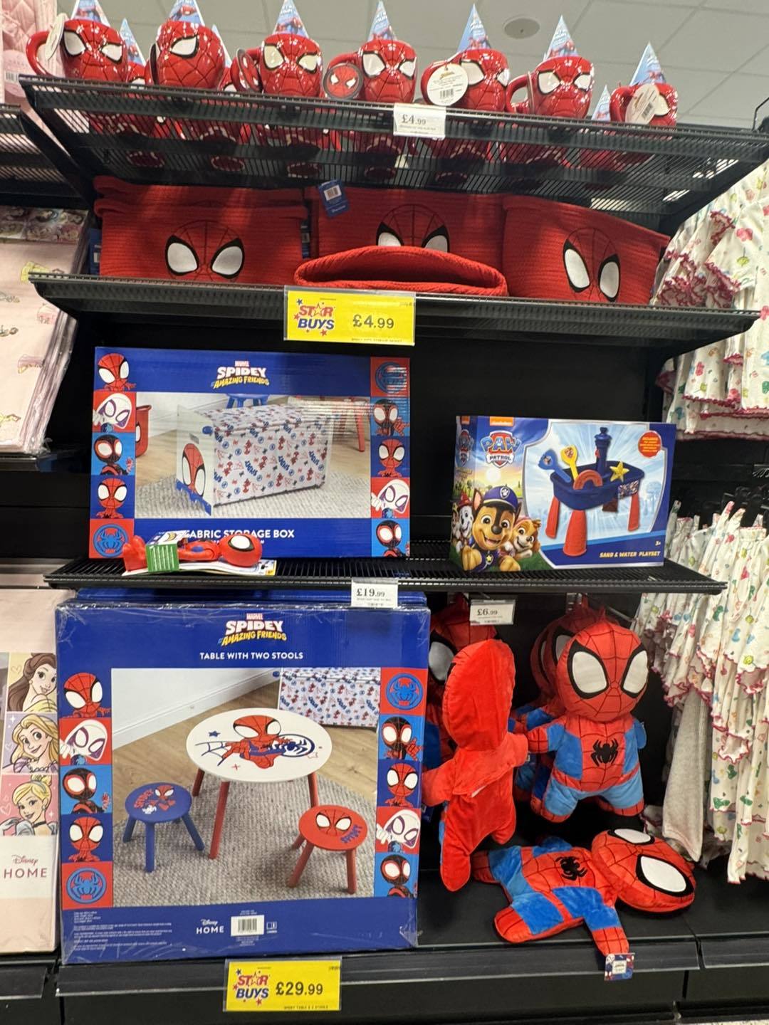 spidernan fabric toy box