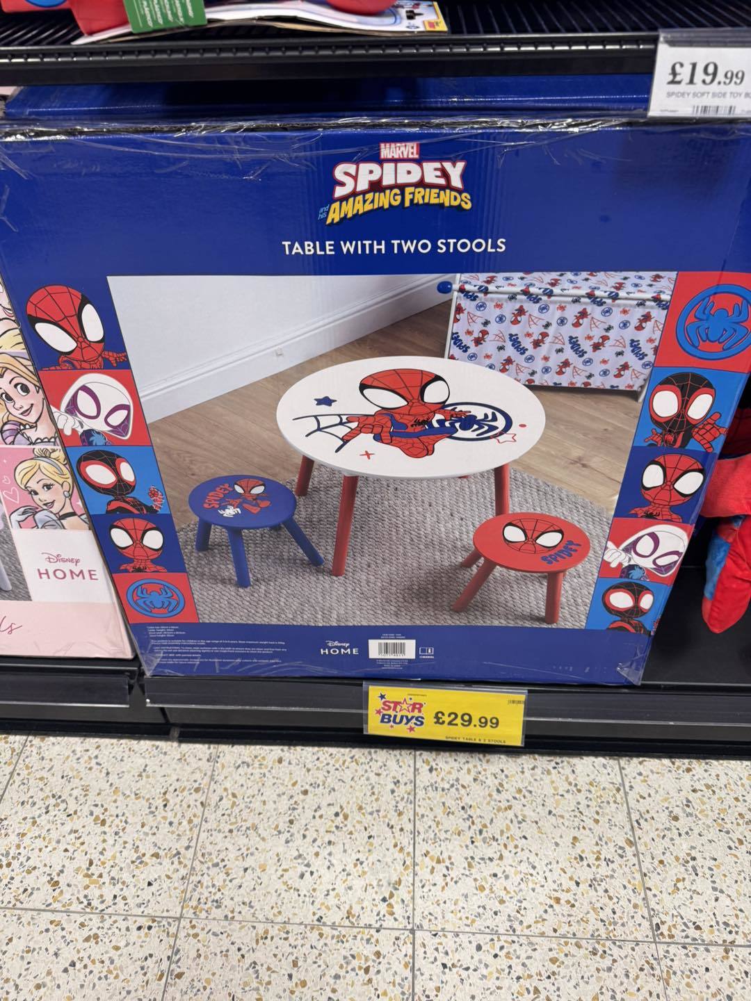 spiderman table and stools