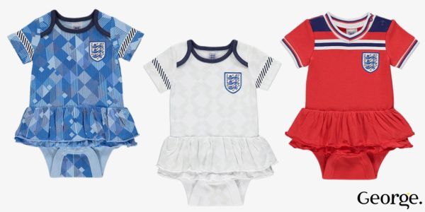 England Tutu Bodysuits @ Asda George