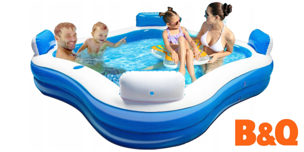 This 4 Seat Family Paddling Pool Looks AMAZING!