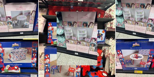 Home Bargains Room Refresh: Disney Princess & Spidey Furniture for Under £40