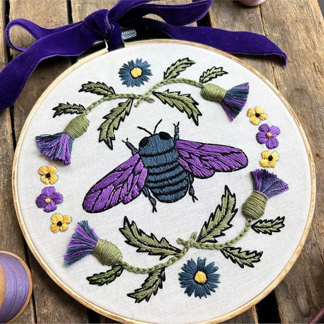 jon-lewis-purple-bee-embroidery-kit