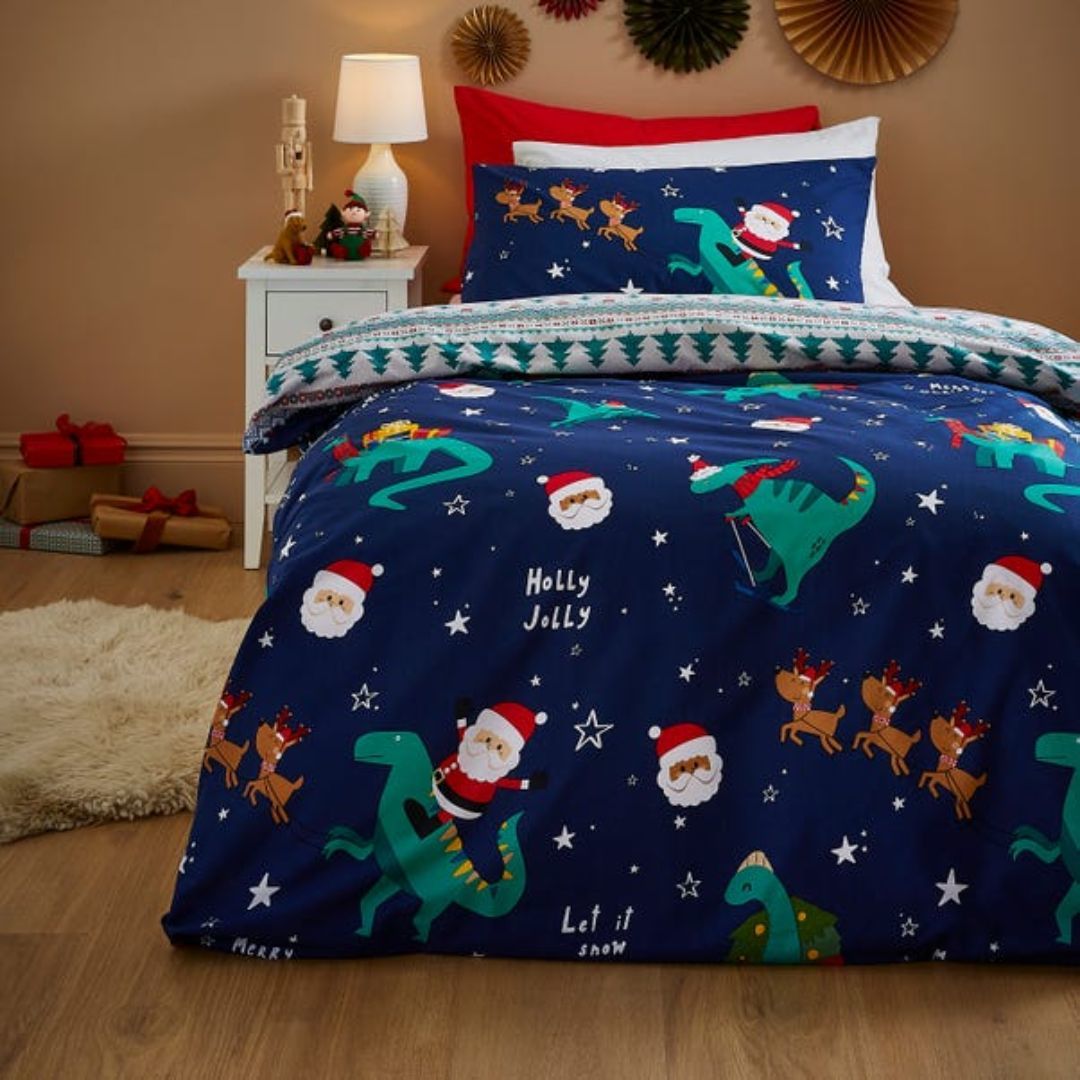 navy-santa-dino-bedding