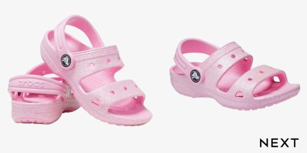Pink Glitter Crocs @ Next