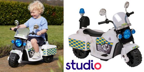 Ride-on Electric Police Bike Half Price @ Studio