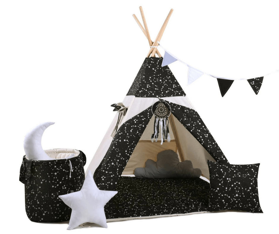 star-print-teepee