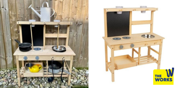 Wooden Mud Kitchen @ The Works